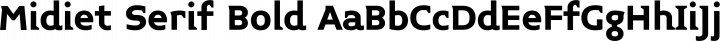 Midiet Serif Bold free font