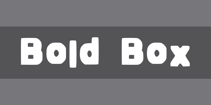 Bold Box Font Zillion