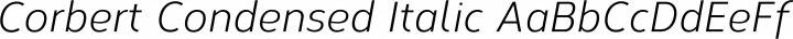 Corbert Condensed Italic free font