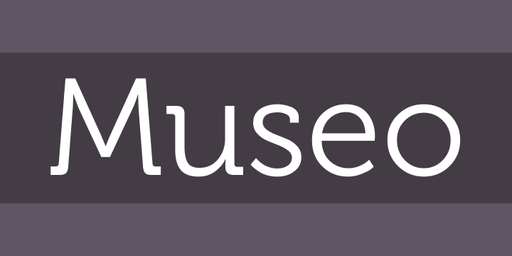 Museo sans font free