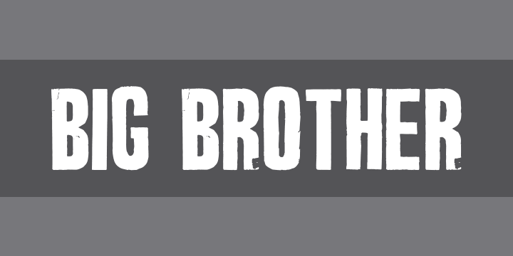 Big Brother | Font Zillion