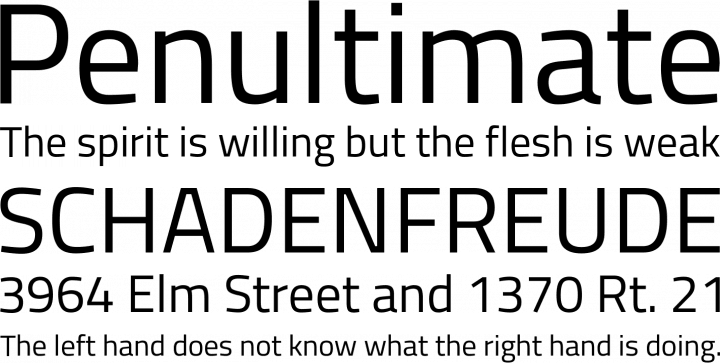 titillium maps font