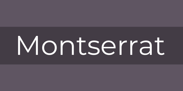 download montserrat font