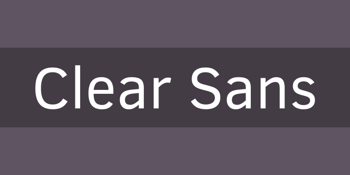 Font Squirrel Clear Sans Font Free By Intel