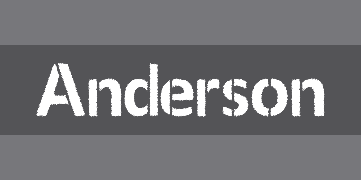 Anderson | Font Zillion