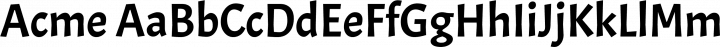 Acme font family by Huerta Tipográfica