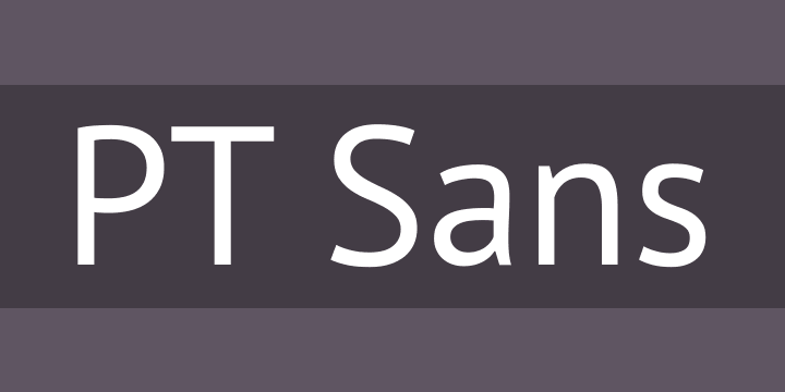 Pt Sans Font Free By Paratype Font Squirrel