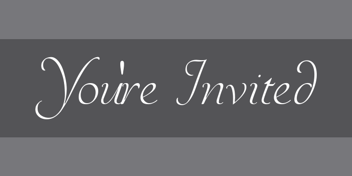 You're Invited | Font Zillion